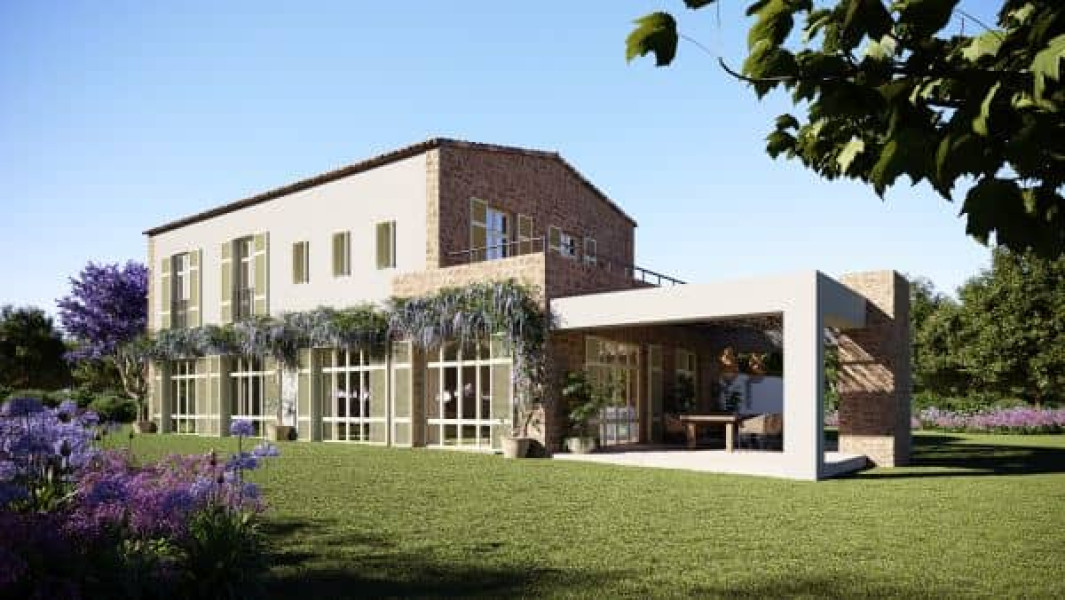 rendered house