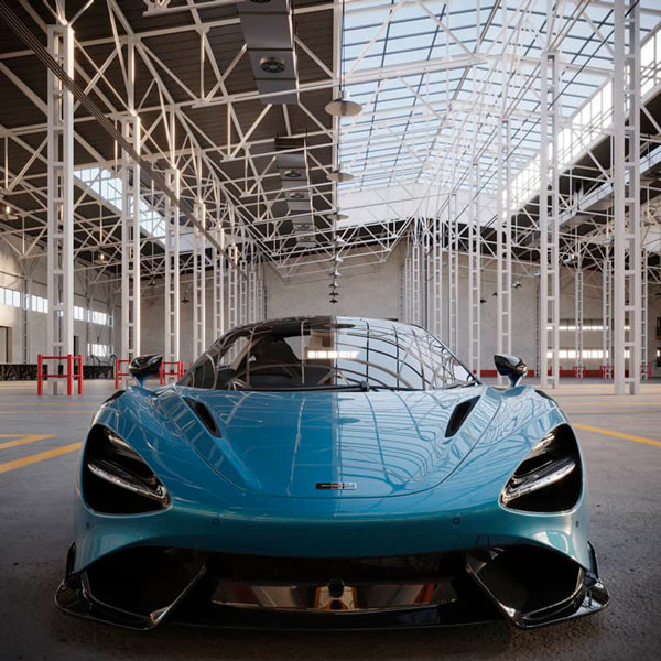 Blue McLaren front