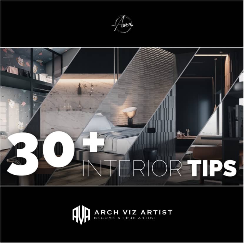 Arch Viz Artist - 34 interior design tips