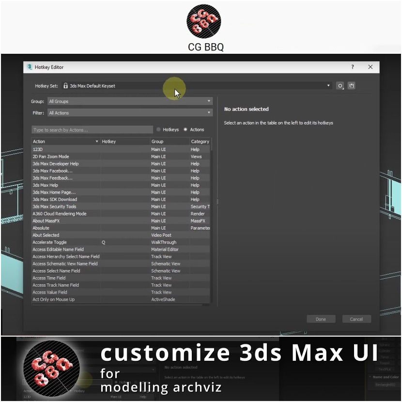 CG BBQ - How to customize 3DS Max UI for ArchViz Projects