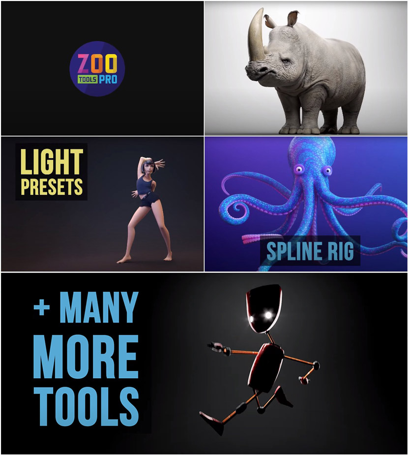 Create 3d Characters - Zoo Tools Pro 2.5.0 For Maya