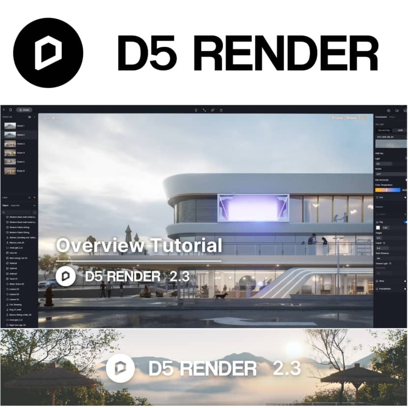 D5 Render - Version 2.3 overview tutorial