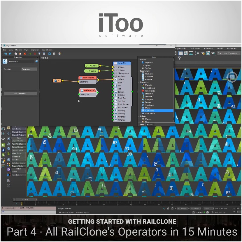 IToosoft - All RailClone's operators explained in 15 minutes