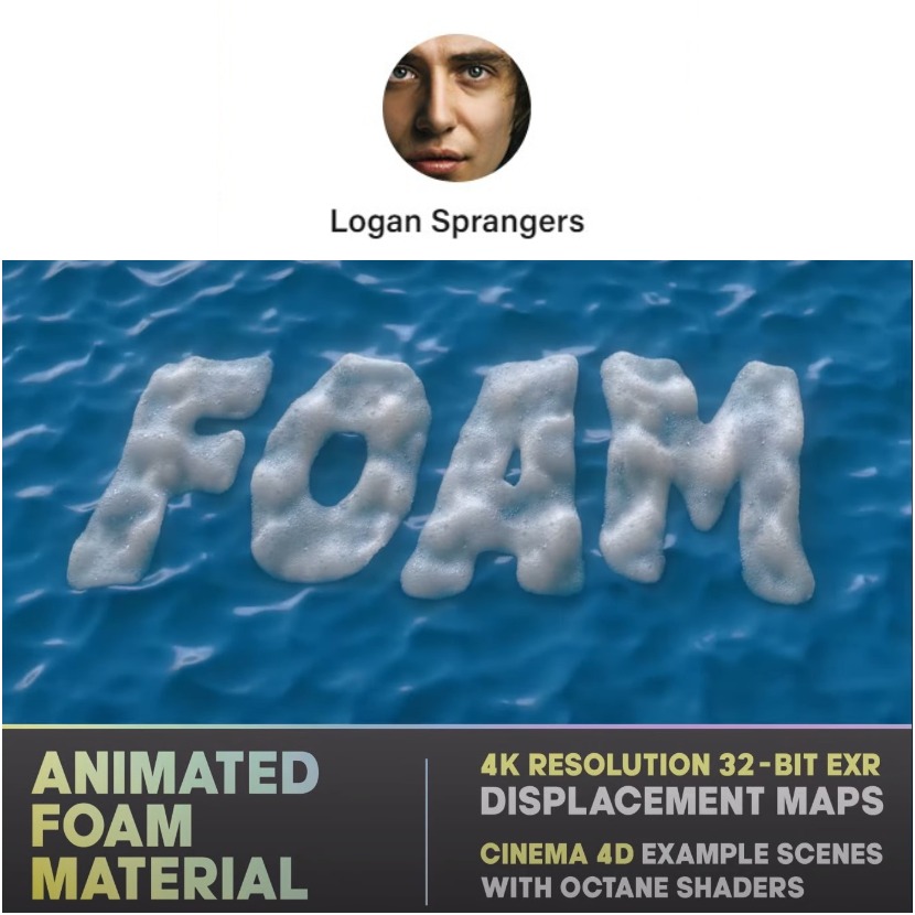 Logan Sprangers - Realistic animated 32-Bit foam material
