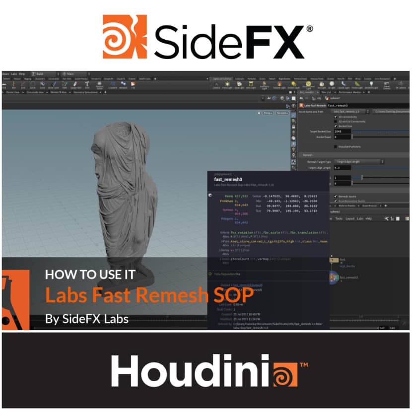 SideFX - Fast Remesh for Houdini
